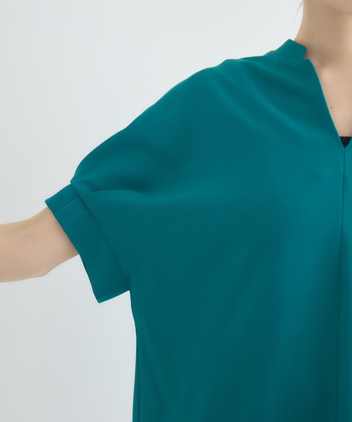 KATHARINE ROSS（キャサリンロス）の「【KATHARINE ROSS】【COOL】袖タックブラウス（シャツ/ブラウス・レディース・ベージュ/ブルー/チャコールグレー・FREE）」の9枚目の写真