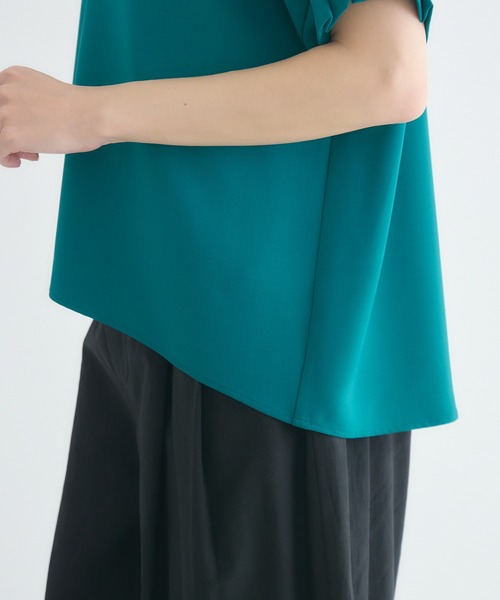 KATHARINE ROSS（キャサリンロス）の「【KATHARINE ROSS】【COOL】袖タックブラウス（シャツ/ブラウス・レディース・ベージュ/ブルー/チャコールグレー・FREE）」の12枚目の写真