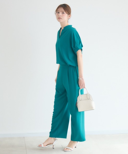 KATHARINE ROSS（キャサリンロス）の「【KATHARINE ROSS】【COOL】袖タックブラウス（シャツ/ブラウス・レディース・ベージュ/ブルー/チャコールグレー・FREE）」の15枚目の写真