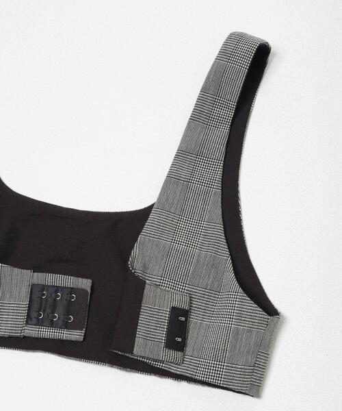 URBAN RESEARCH（アーバンリサーチ）の「new basic　HIGH TWIST WOOL BUSTIER（その他トップス・レディース・ブラック/チェック・FREE）」の6枚目の写真