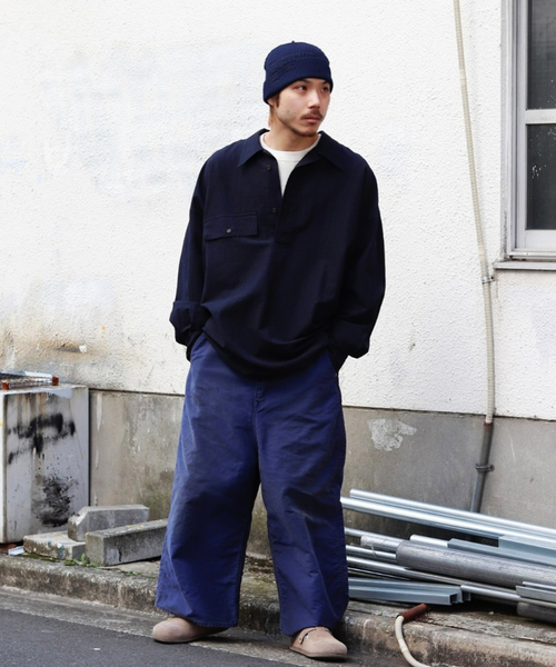 Marvine Pontiak shirt makers（マービンポンティアックシャツメーカーズ）の「Marvine Pontiak / マービンポンティアックシャツメーカーズ Shirt Makers Twist P/O（シャツ/ブラウス・メンズ・ネイビー・FREE）」の4枚目の写真