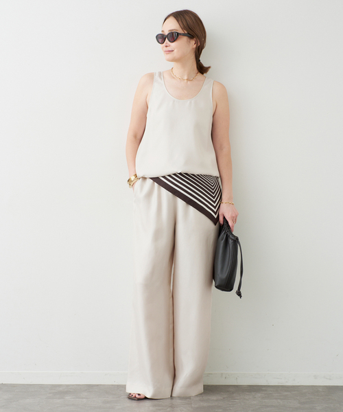 Deuxieme Classe（ドゥーズィエムクラス）の「*Geometric スカーフ（その他小物・レディース・ブラウン・FREE）」の3枚目の写真