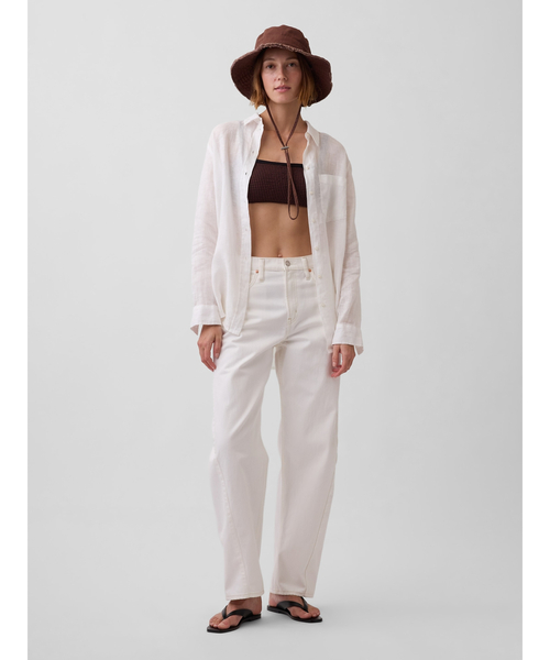 GAP（ギャップ）の「フレイド バケットハット（ハット・レディース・ブラック/インディゴブルー/ライトインディゴブルー/ブラウン・S/M/M/L）」の5枚目の写真