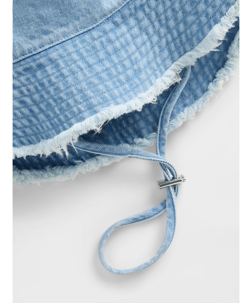 GAP（ギャップ）の「フレイド バケットハット（ハット・レディース・ブラック/インディゴブルー/ライトインディゴブルー/ブラウン・S/M/M/L）」の11枚目の写真