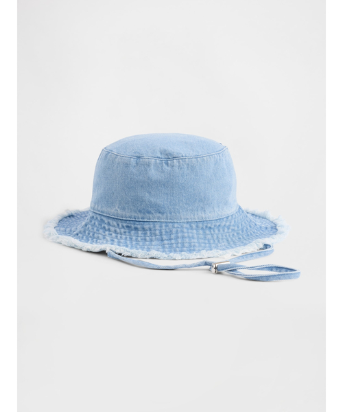 GAP（ギャップ）の「フレイド バケットハット（ハット・レディース・ブラック/インディゴブルー/ライトインディゴブルー/ブラウン・S/M/M/L）」の9枚目の写真