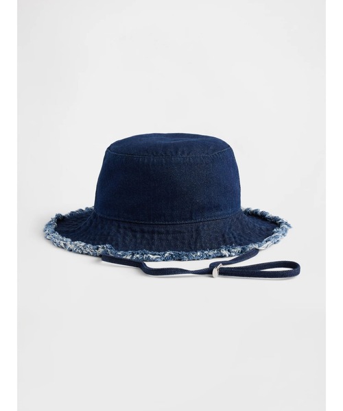 GAP（ギャップ）の「フレイド バケットハット（ハット・レディース・ブラック/インディゴブルー/ライトインディゴブルー/ブラウン・S/M/M/L）」の4枚目の写真