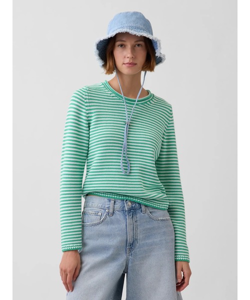 GAP（ギャップ）の「フレイド バケットハット（ハット・レディース・ブラック/インディゴブルー/ライトインディゴブルー/ブラウン・S/M/M/L）」の14枚目の写真