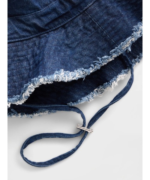GAP（ギャップ）の「フレイド バケットハット（ハット・レディース・ブラック/インディゴブルー/ライトインディゴブルー/ブラウン・S/M/M/L）」の13枚目の写真