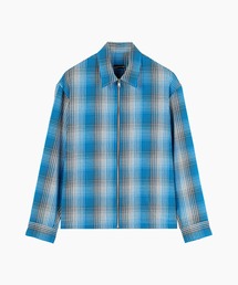 LAD MUSICIAN | COTTON FLANNEL CHECK FRONT ZIP SHIRT(シャツ/ブラウス)