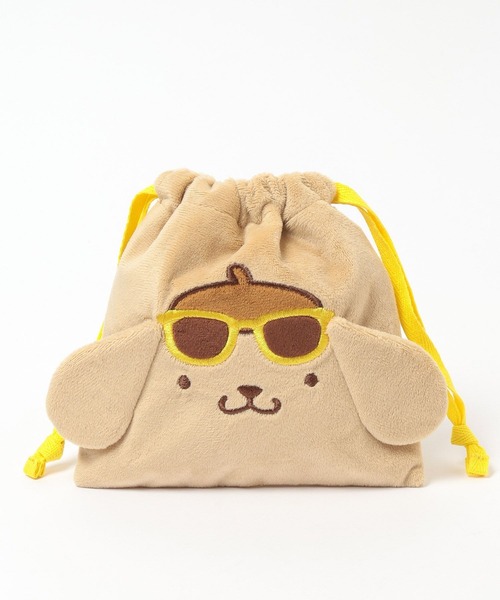 Me%（ミィパーセント）の「【ポムポムプリン】ぬいキンチャクポーチ 631400（ポーチ・レディース・ブラック/ブラウン/イエロー系その他・FREE）」の10枚目の写真
