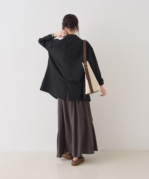 Rouge vif（ルージュヴィフ）の「キュプラフィブリルイージーギャザースカート（スカート・レディース・グレー/グレイッシュベージュ・フリー）」の21枚目の写真