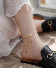 B.I.D.（ビーアイディー）の「《Bz》スネークチェーンボールスライドアンクレット(MA/EK547)（アンクレット）」