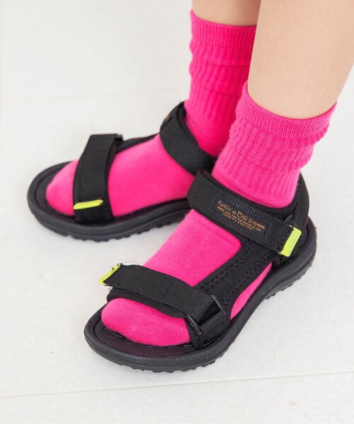 BREEZE（ブリーズ）の「アクティブテープサンダル（サンダル・キッズ・ベージュ/レインボー/ブラック・17/16/15 /14/21/20/19/18）」の2枚目の写真