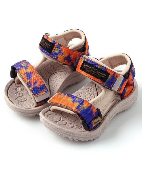 BREEZE（ブリーズ）の「アクティブテープサンダル（サンダル・キッズ・ベージュ/レインボー/ブラック・17/16/15 /14/21/20/19/18）」の4枚目の写真