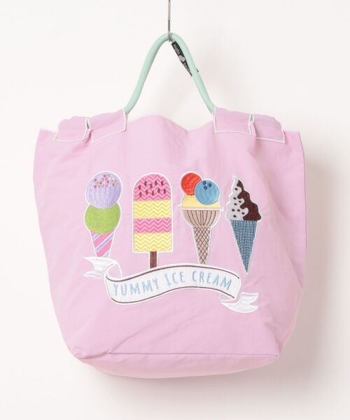 A BAG OF CHIPS（アバッグオブチップス）の「8begin bag(Sサイズ)総刺繍エコバッグ（トートバッグ・レディース・グレー系その他/ベビーピンク/アイボリー/ブルー/グレー/ライトブラウン/ピンク/ダークブラウン/ネイビー/マスタード/キナリ/ブルー系その他/ベージュ・FREE）」の12枚目の写真