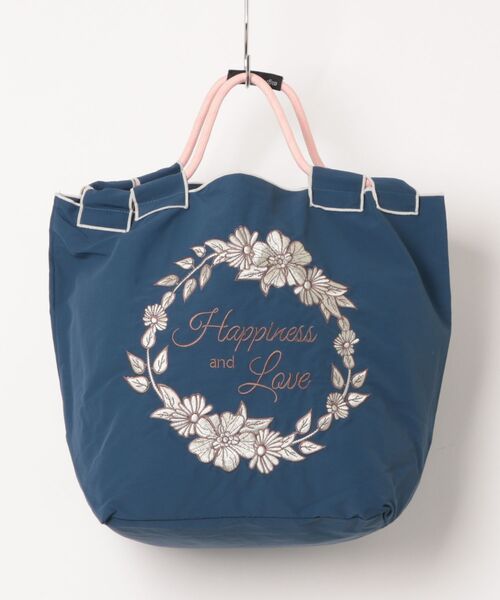 A BAG OF CHIPS（アバッグオブチップス）の「8begin bag(Sサイズ)総刺繍エコバッグ（トートバッグ・レディース・グレー系その他/ベビーピンク/アイボリー/ブルー/グレー/ライトブラウン/ピンク/ダークブラウン/ネイビー/マスタード/キナリ/ブルー系その他/ベージュ・FREE）」の9枚目の写真