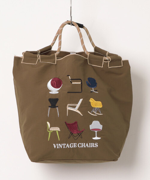 A BAG OF CHIPS（アバッグオブチップス）の「8begin bag(Sサイズ)総刺繍エコバッグ（トートバッグ・レディース・グレー系その他/ベビーピンク/アイボリー/ブルー/グレー/ライトブラウン/ピンク/ダークブラウン/ネイビー/マスタード/キナリ/ブルー系その他/ベージュ・FREE）」の6枚目の写真