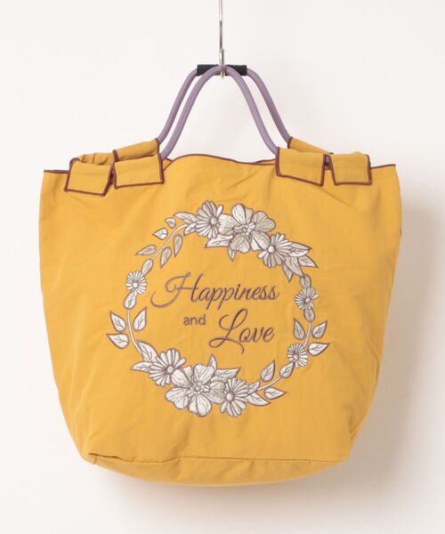 A BAG OF CHIPS（アバッグオブチップス）の「8begin bag(Sサイズ)総刺繍エコバッグ（トートバッグ・レディース・グレー系その他/ベビーピンク/アイボリー/ブルー/グレー/ライトブラウン/ピンク/ダークブラウン/ネイビー/マスタード/キナリ/ブルー系その他/ベージュ・FREE）」の11枚目の写真