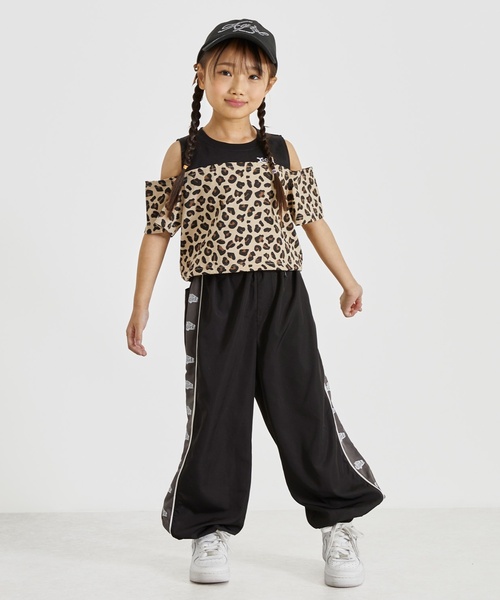 X-girl Stages(エックスガールステージス)の「アソート総柄肩あき半袖Tシャツ(Tシャツ/カットソー・キッズ・ベージュ/グリーン/オフホワイト・120cm/130cm/140cm/90cm/100cm/110cm)」の15枚目の写真