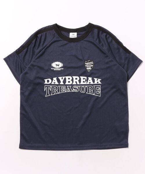FARM(ファーム)の「メッシュラインTシャツ(Tシャツ/カットソー・キッズ・ネイビー/ブラック・130cm/140cm/150cm/160cm)」の2枚目の写真