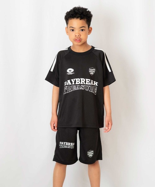 FARM(ファーム)の「メッシュラインTシャツ(Tシャツ/カットソー・キッズ・ネイビー/ブラック・130cm/140cm/150cm/160cm)」の6枚目の写真