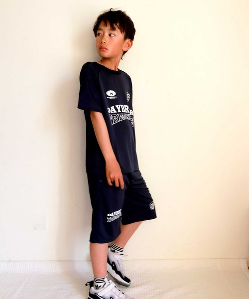 FARM(ファーム)の「メッシュラインTシャツ(Tシャツ/カットソー・キッズ・ネイビー/ブラック・130cm/140cm/150cm/160cm)」の9枚目の写真