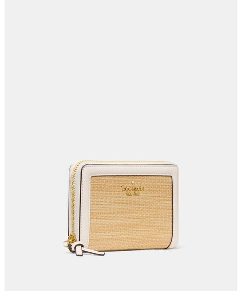kate spade new york（ケイトスペード ニューヨーク）の「ノット ストロー ミディアム ウォレット（財布・レディース・ベージュ・ONESIZE）」の2枚目の写真