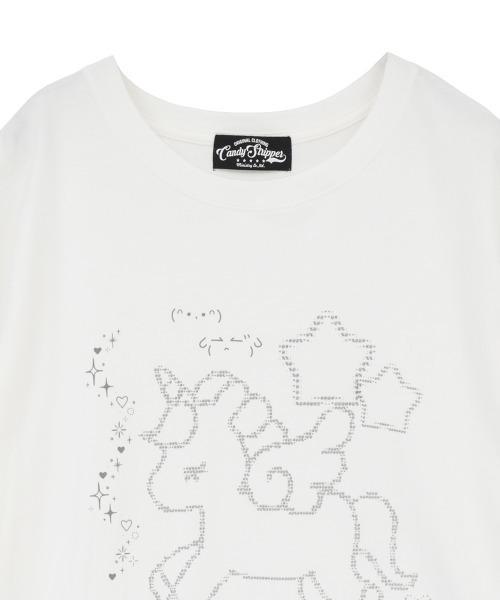 Candy Stripper(キャンディストリッパー)の「LOVE MYSELF UNICORN BIG Tシャツ(Tシャツ/カットソー・レディース・ブラック/オフホワイト/ピンク・FREE)」の5枚目の写真