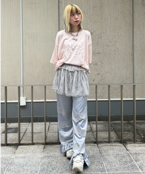 Candy Stripper(キャンディストリッパー)の「LOVE MYSELF UNICORN BIG Tシャツ(Tシャツ/カットソー・レディース・ブラック/オフホワイト/ピンク・FREE)」の16枚目の写真