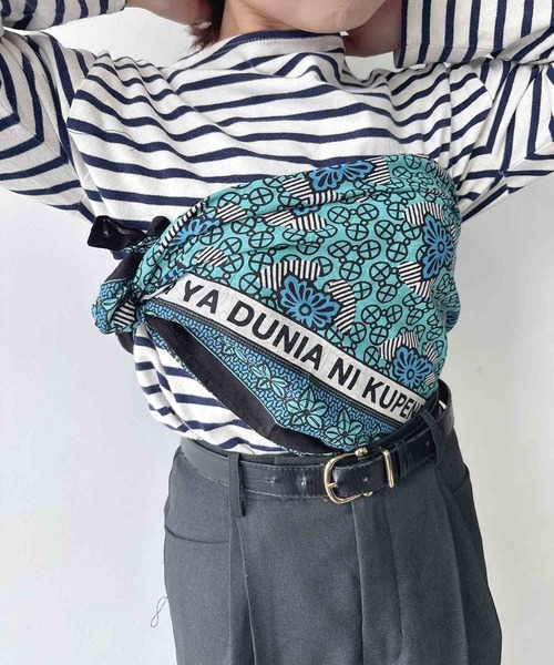 AS KNOW AS plus（アズノゥアズプラス）の「アフリカンプリント大判スカーフ 100 × 100（バンダナ/スカーフ・レディース・E/D/C/A/B・FREE）」の9枚目の写真