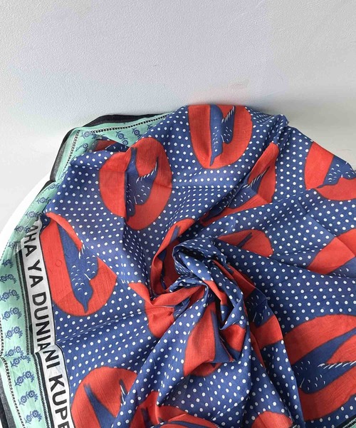 AS KNOW AS plus（アズノゥアズプラス）の「アフリカンプリント大判スカーフ 100 × 100（バンダナ/スカーフ・レディース・E/D/C/A/B・FREE）」の22枚目の写真