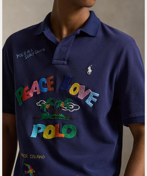 クラシック フィット Peace Love Polo シャツ（ポロシャツ）｜POLO