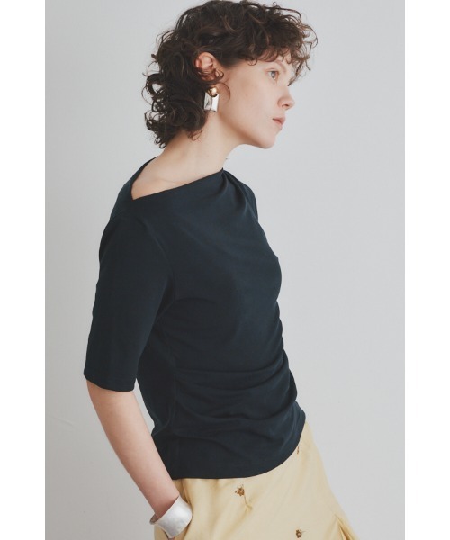 Muel Chic(ミュエルシック)の「Frow 2way CS フロウ2wayカットソー(Tシャツ/カットソー・レディース・ライトブルー/アイボリー/ブラック/レッド/グリーン・FREE)」の17枚目の写真