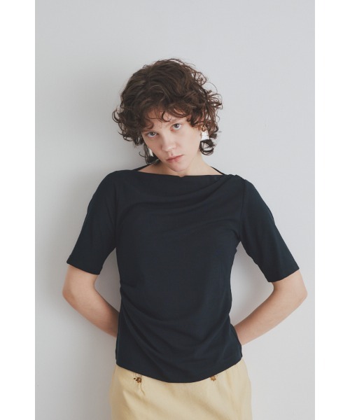 Muel Chic(ミュエルシック)の「Frow 2way CS フロウ2wayカットソー(Tシャツ/カットソー・レディース・ライトブルー/アイボリー/ブラック/レッド/グリーン・FREE)」の16枚目の写真