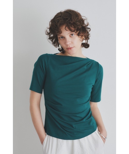 Muel Chic(ミュエルシック)の「Frow 2way CS フロウ2wayカットソー(Tシャツ/カットソー・レディース・ライトブルー/アイボリー/ブラック/レッド/グリーン・FREE)」の19枚目の写真