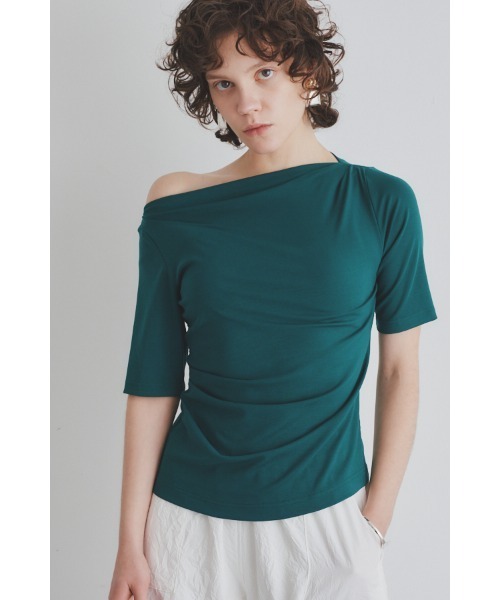 Muel Chic(ミュエルシック)の「Frow 2way CS フロウ2wayカットソー(Tシャツ/カットソー・レディース・ライトブルー/アイボリー/ブラック/レッド/グリーン・FREE)」の22枚目の写真