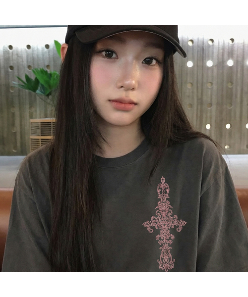 GRAVER（グレーバー）の「[ユニセックス]SIM CROSS 半袖Tシャツ_4色（Tシャツ/カットソー・レディース・ブラック/イエロー/ホワイト/チャコールグレー・SMALL/MEDIUM/LARGE/X-SMALL）」の3枚目の写真
