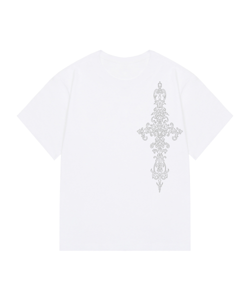 GRAVER（グレーバー）の「[ユニセックス]SIM CROSS 半袖Tシャツ_4色（Tシャツ/カットソー・レディース・ブラック/イエロー/ホワイト/チャコールグレー・SMALL/MEDIUM/LARGE/X-SMALL）」の15枚目の写真