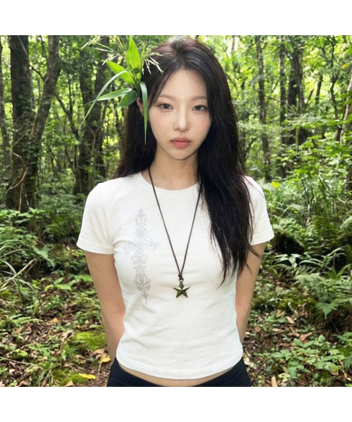 GRAVER（グレーバー）の「[ユニセックス]SIM CROSS 半袖Tシャツ_4色（Tシャツ/カットソー・レディース・ブラック/イエロー/ホワイト/チャコールグレー・SMALL/MEDIUM/LARGE/X-SMALL）」の19枚目の写真