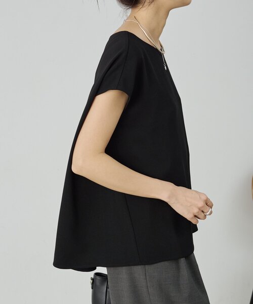 LIVETART(リヴェタート)の「バックサテンフレンチブラウス《LIVETART》(シャツ/ブラウス・レディース・ブラック/アイボリー・FREE)」の18枚目の写真