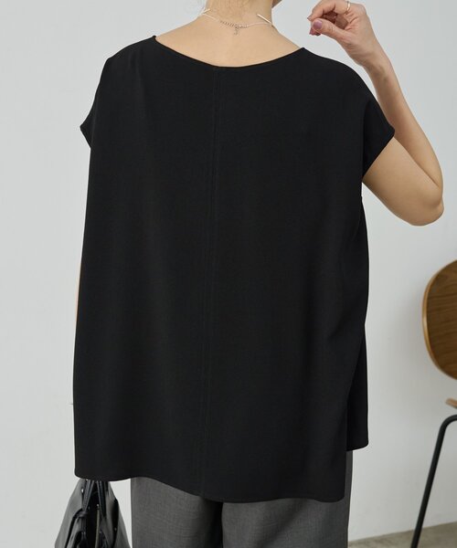 LIVETART(リヴェタート)の「バックサテンフレンチブラウス《LIVETART》(シャツ/ブラウス・レディース・ブラック/アイボリー・FREE)」の19枚目の写真