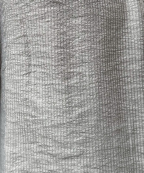 Chikashitsu +（チカシツプラス）の「【Chikashitsu +】soft cropped stripe shirt / 【チカシツプラス】ソフトクロップドストライプ長袖シャツ<着用動画あり>（シャツ/ブラウス・メンズ・ライトグレー/チャコール/ライトカーキ・ONE SIZE）」の20枚目の写真