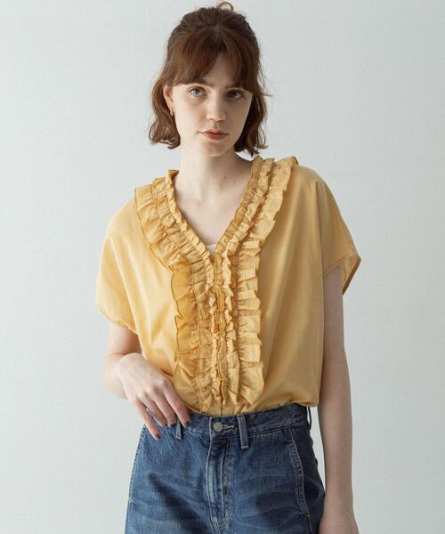 【新品・未使用】フリルネックカットワークブラス Sonny Label アーバンリサーチ サニーレーベル URBAN RESEARCH Sonny Label Vネック