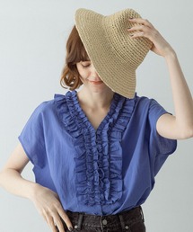 URBAN RESEARCH Sonny Label（アーバンリサーチサニーレーベル）の「Vネックフリルカラーブラウス（シャツ/ブラウス）」