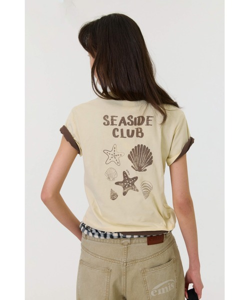 EMIS(イミス)の「(W) COASTAL BABY T-SHIRT(Tシャツ/カットソー・レディース・ホワイト/イエロー/ブラウン・FREE)」の22枚目の写真