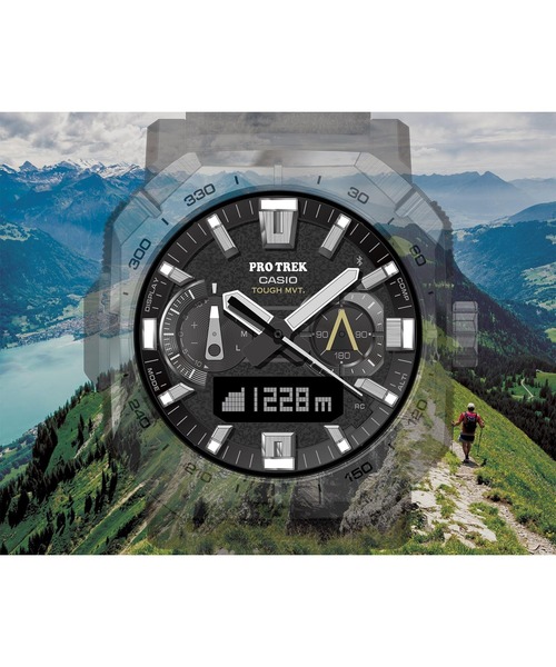 PRO TREK（プロトレック）の「Climber Line（クライマーライン） / Bluetooth電波ソーラー / PRW-B1000B-2JF（アナログ腕時計・メンズ・ブルー・FREE）」の2枚目の写真