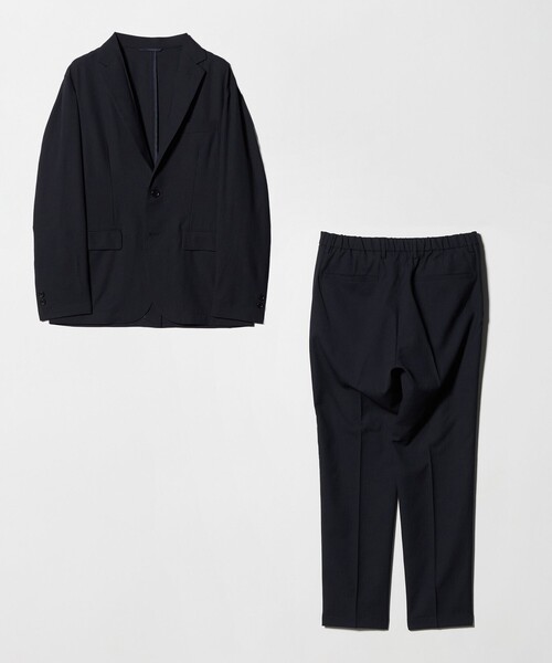 green label relaxing(グリーンレーベルリラクシング)の「【WEB限定】JUST fit エアリーカルゼ ナロー セットアップ-2WAYストレッチ・吸水速乾-(セットアップ・メンズ・ダークグレー/ネイビー/モカ・XL/S/L/XS/XXL/M)」の12枚目の写真