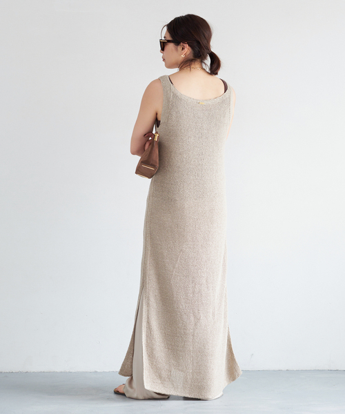 Deuxieme Classe(ドゥーズィエムクラス)の「Lily Linen ワンピース(ワンピース・レディース・ベージュ・38/36)」の6枚目の写真