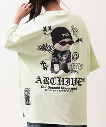 【2ND ARCHIVE】猫転写グラフィック オーバーサイズ半袖Tシャツ / ビッグシルエット / ユニセックス