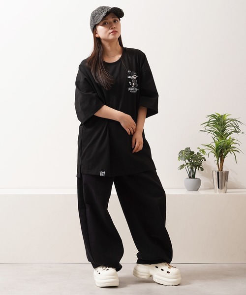 1111clothing（ワンフォークロージング）の「【2ND ARCHIVE】猫転写グラフィック オーバーサイズ半袖Tシャツ / ビッグシルエット / ユニセックス（Tシャツ/カットソー・メンズ・ホワイト/ブラック/ピンク/ライトグリーン・FREE）」の17枚目の写真